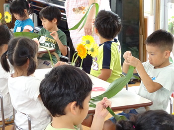 園での生活　平成29年度　花育2